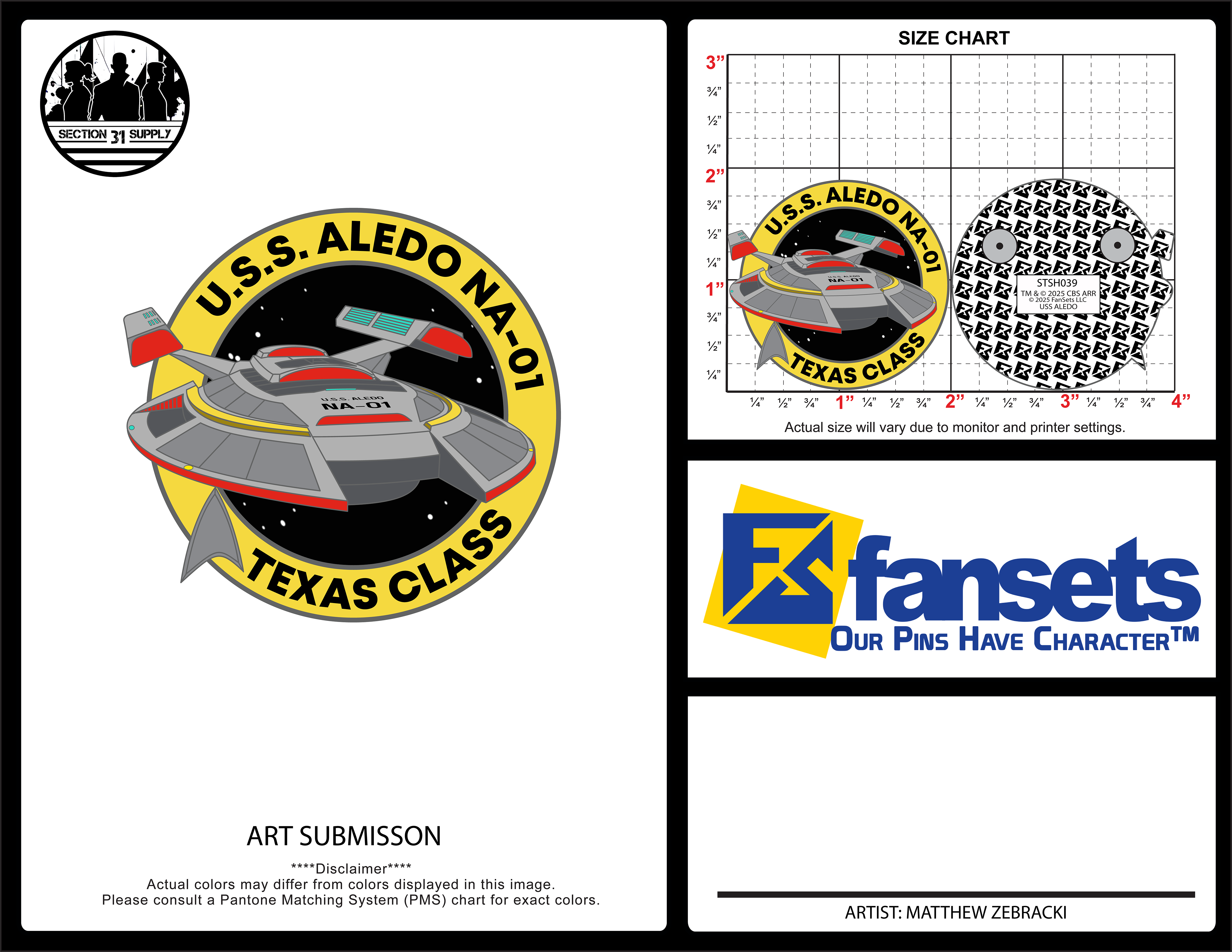 U.S.S. Aledo Ship Artist Print